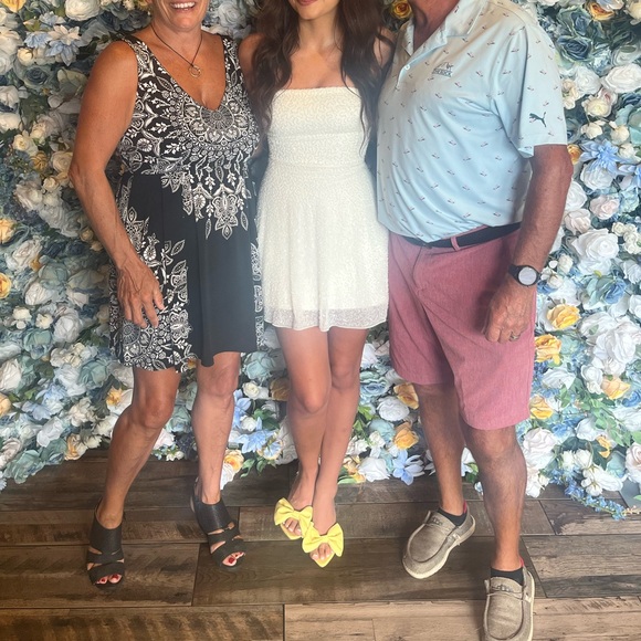 Oh Polly Salerno Embellished Mini Dress in White - Picture 4 of 5